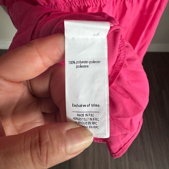 Pink Mini Sleeveless Ruffle Sundress Size XL - Picture 6 of 7